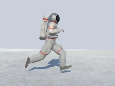 Astronaut Avatar Rigged Low-poly 3D model