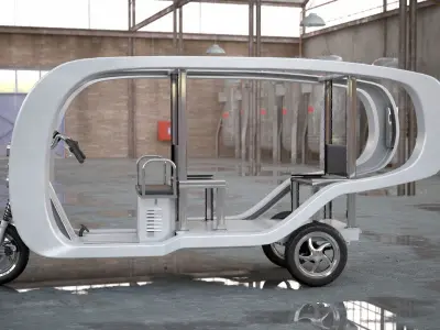 Electronic Future Rickshaw 3D model