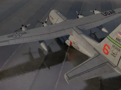 Lockheed  C-130H Hercules 3D model