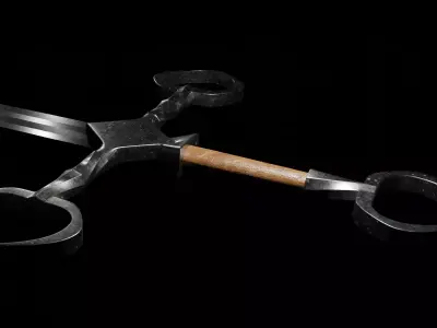 Long Nordic Sword Free 3D model