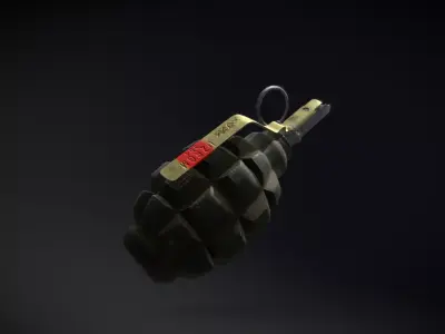 F1 Grenade Low-poly 3D model order