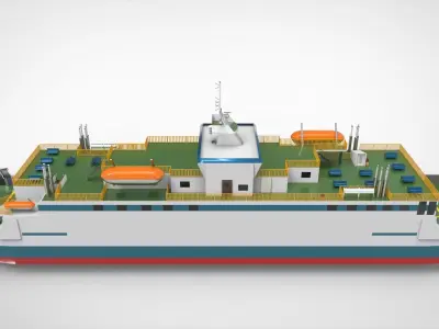 Ferry RoRo 3D model