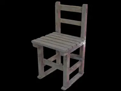 Wood Chair 3D model get