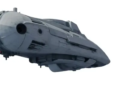 Ion Tempest Starship Highpoly PBR 3D model