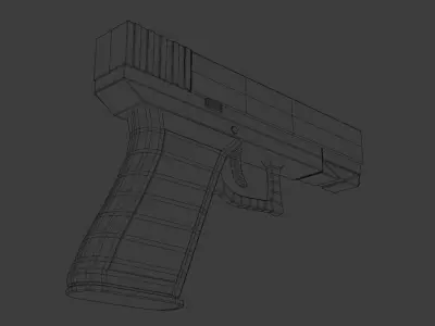 glock 17 pistol Low-poly 3D model order