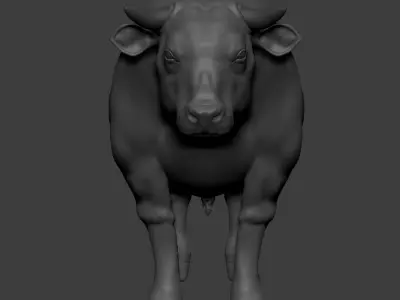 Realistic Bull 3D Model Low-poly 3D model