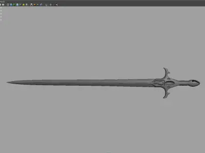 sword 3d model 3D model purchase