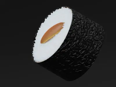 Sushi roll 3D model purchase