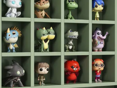 Toys and Wall Decor for the Kids Room 7 3D model