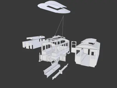 Small Trolley 3D model