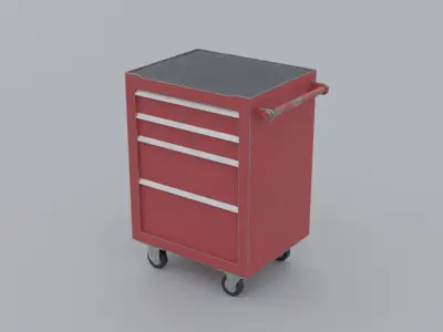 Tool Cabinet Low-poly 3D model buy
