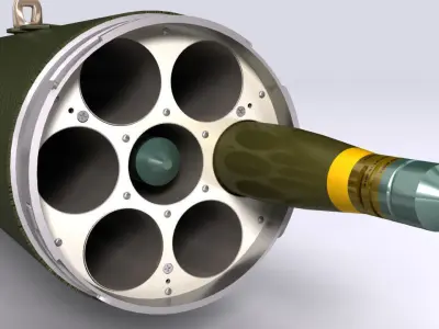 LAU-68 LAU-131 Rocket Launchers for Hydra 70 3D model