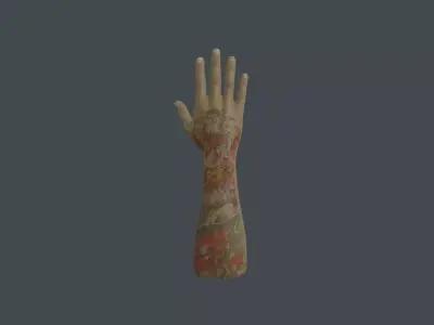 HAND-012 Right Hand Low-poly 3D model