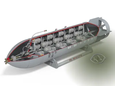 Cluster aviation bomb RBK 500  AO 2 5 RTM Moulage 3D printable  3D model