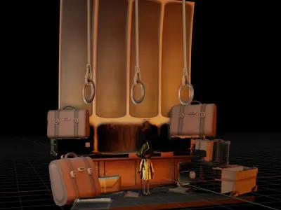 little nightmare game environment 3D model