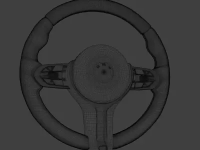 BMW M Sport Steering Wheel 3D model