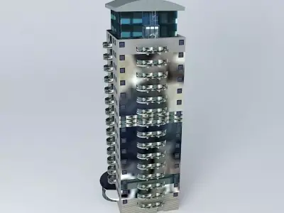 Tower 2 Maasboulevard Spijkenisse Free 3D model