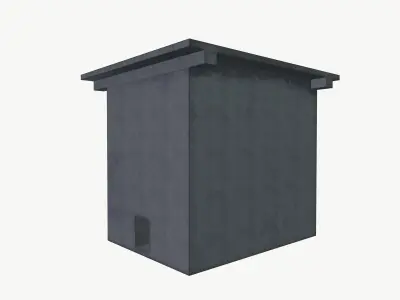 Concrete Room 3D model