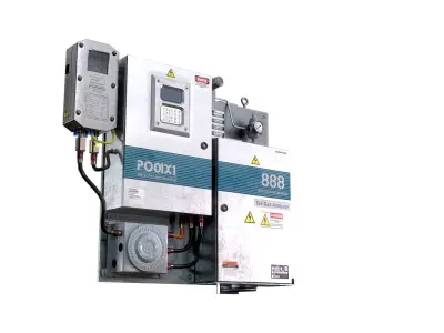 Industrial Tail Gas Analyzer Low-poly 3D model