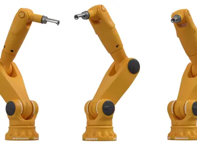 Robot manipulator pbr simple rigged model 3D model purchase