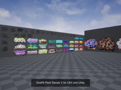 Graffiti Pack Decals 5 in 1 Texture purchase