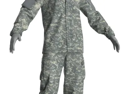 ACU Army Combat Uniform - Marvelous Designer 3D model purchase