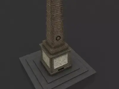 Knockagh Monument Free low-poly 3D model