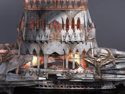 Sir Gawain raider Airship 2 3D model