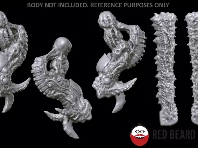 Xenoteras  Despot - Monster Sword and Monster Claws 3D print model