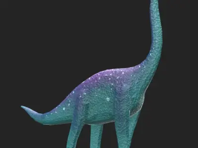 Simple Style Dinosaur Toys Low-poly 3D model