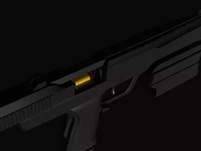 Generic Futuristic Handgun  3D model