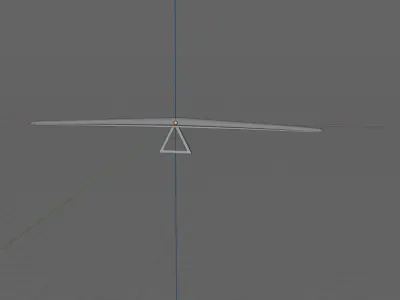 hang glider Low-poly 3D model