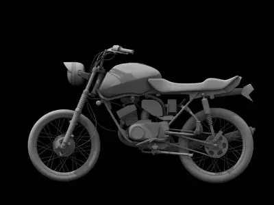old bike 3d model 3D model