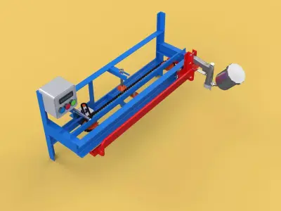 AUTOMATIC PAINT SPRAYING MACHINE SPRAYER COATING AIRBRUSH TOOL 3D model