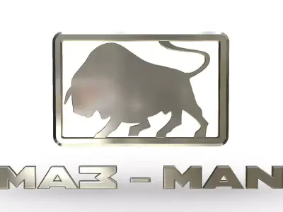 maz-man logo 3D model