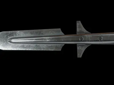 Viking Spear Low-poly 3D model