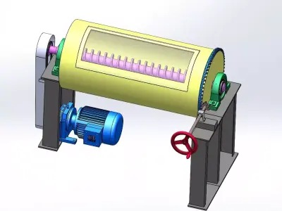 rotary mixer 3D model