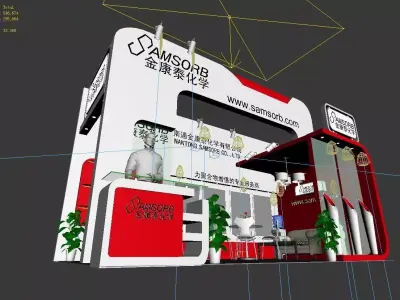 Exhibition - Area -3X6-3DMAX2009-18 3D model