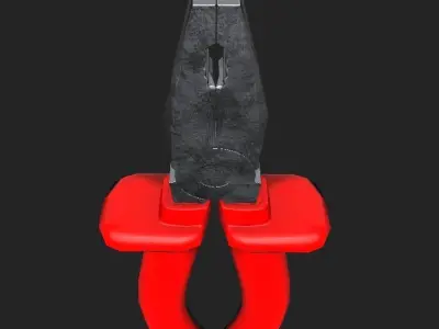 Dielectric Pliers PBR Low-poly 3D model