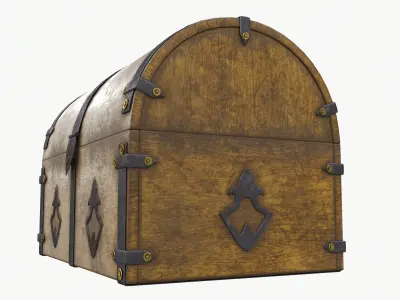 Old chest 02 3D model