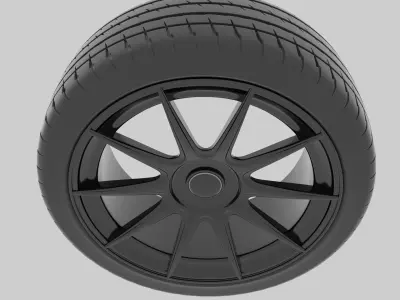 Bola CSR Styled Alloy Wheel Free 3D model
