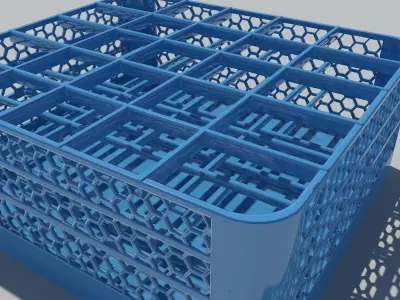Cafeteria Glass Holder 3D model