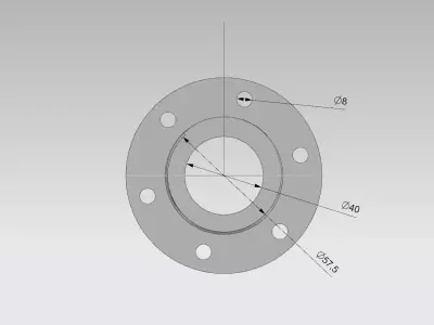 Flange 3D print model