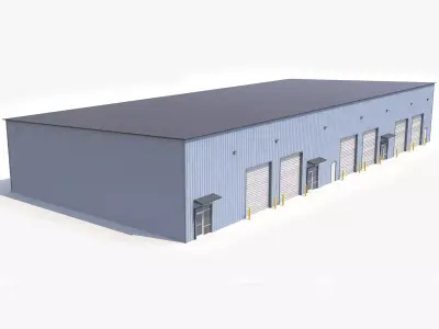 Industrial Building 53 PBR Low-poly 3D model purchase
