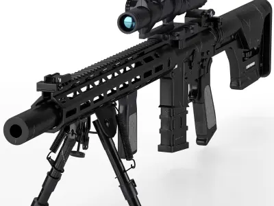 A and K Specialized DMR1 Low-poly 3D model