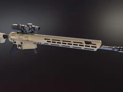 MK18 Mjolnir Low-poly 3D model