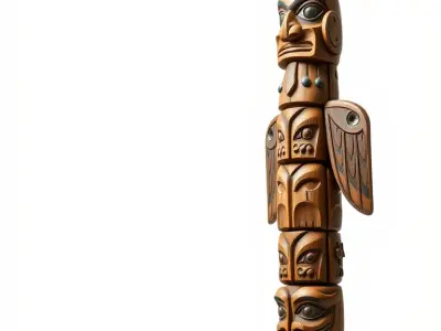 Intricate Totem Pole Model Pack Low-poly 3D model