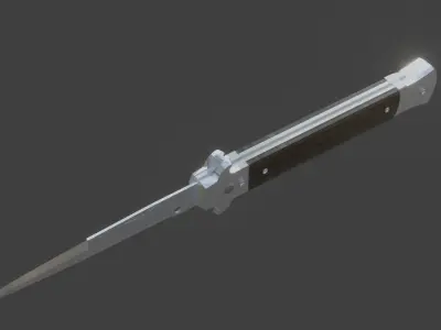 Stietto knife  Free low-poly 3D model