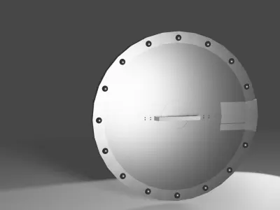 Hiccup Shield Low-poly 3D model