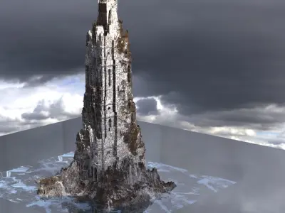Frozen Christmas Tower  3D model